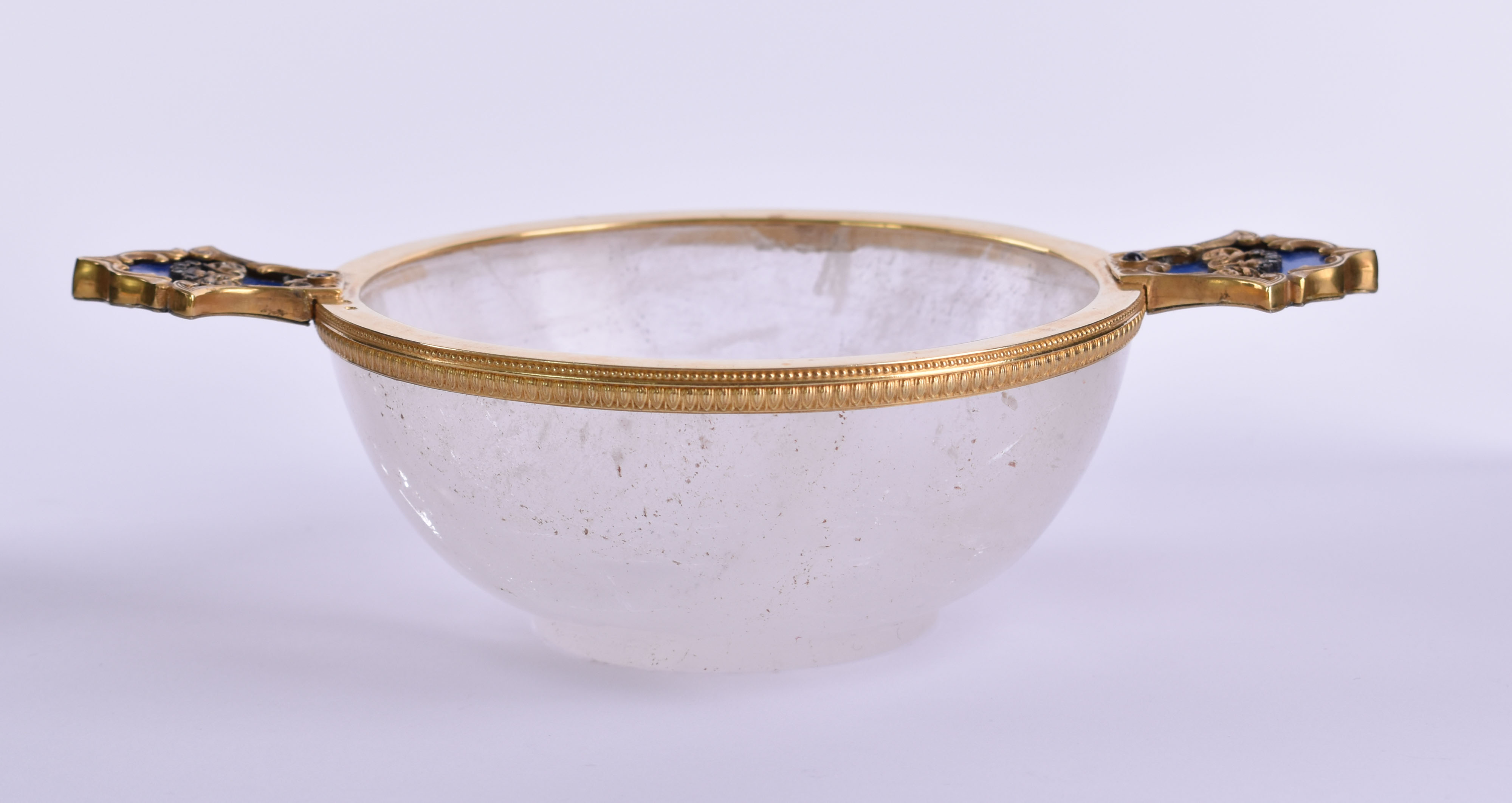 Crystallized quartz bowl Russia