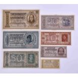 Banknotes German occupation Ukraine 1942