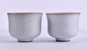 Pair of tea mugs early 20th century China