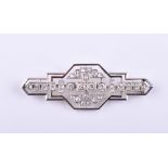 Art Deco diamond brooch France