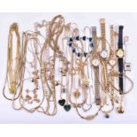 A bundle of fashion jewelry