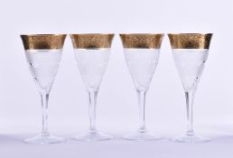 4 wine glasses Moser