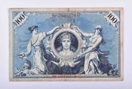 German Reich 100 Mark 1896