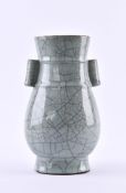 Celadon Hu vase China Qing Dynasty