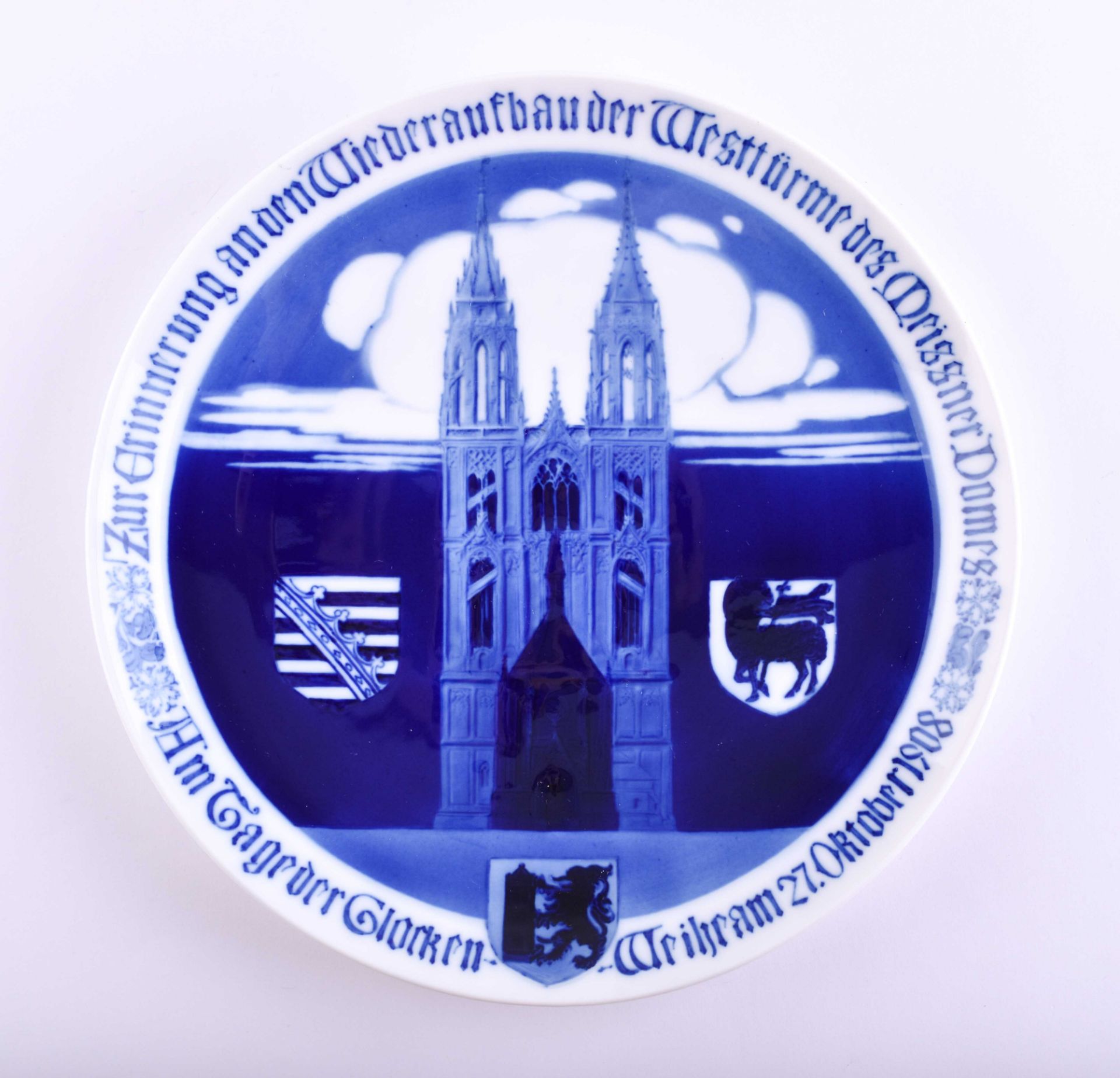 Memorial plate Meissen