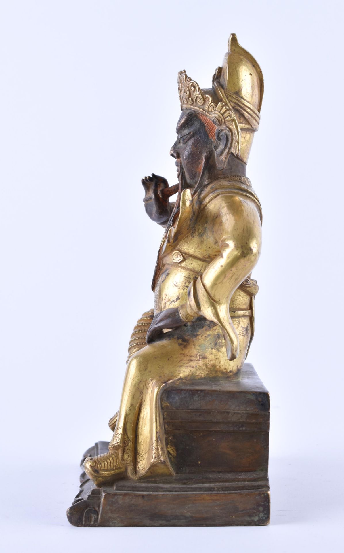 A fine gilt-bronze Figure of GUANDI, China, 19th century - Bild 3 aus 8