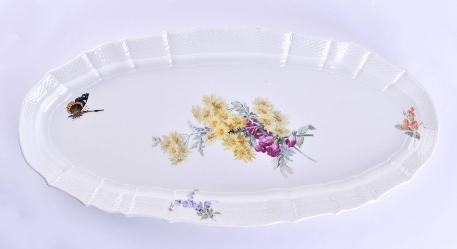 Large pike platter Meissen around 1900