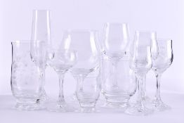 A group of glasses Rosenthal Classic Rose