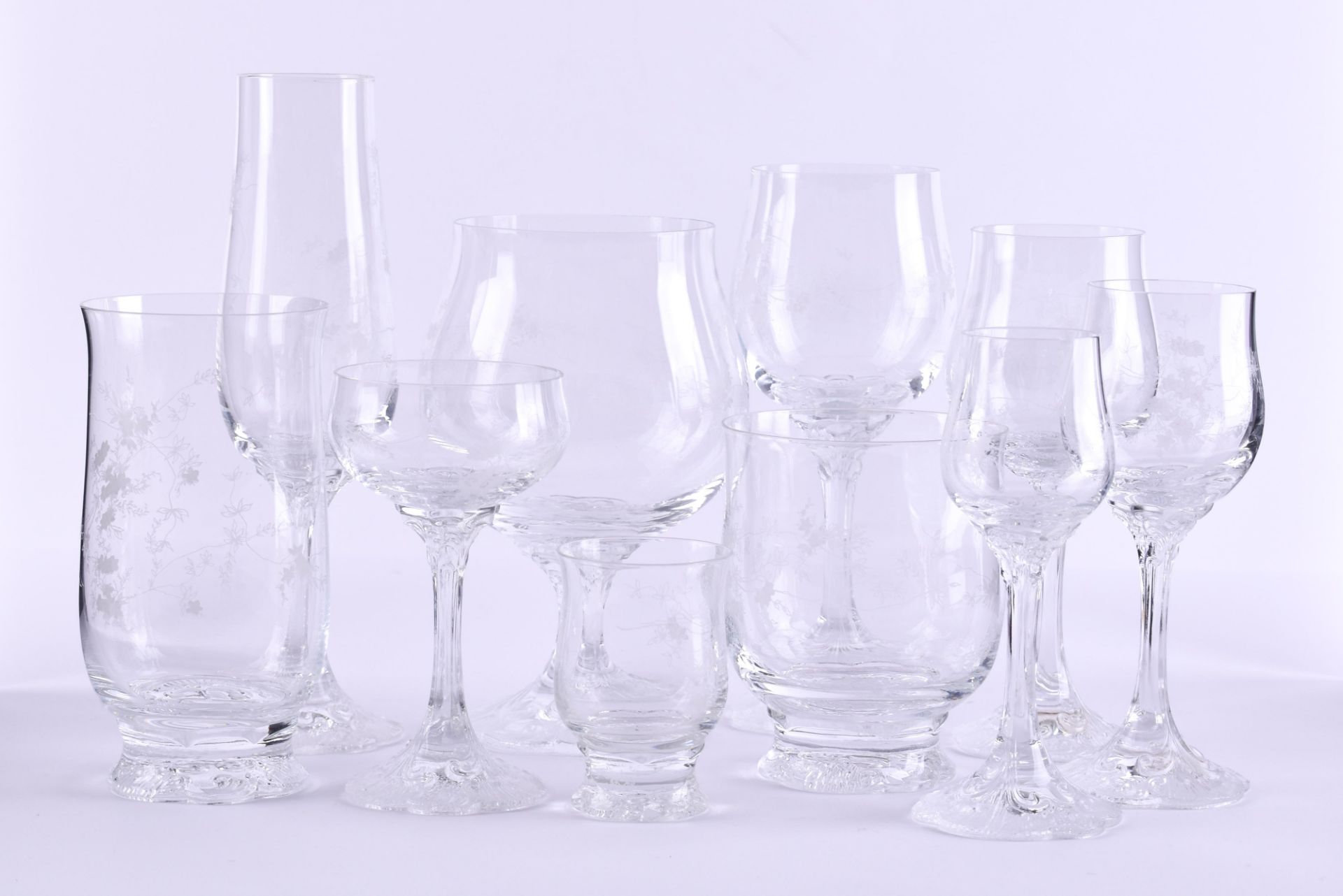 A group of glasses Rosenthal Classic Rose