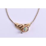 Designer opal brilliant collier