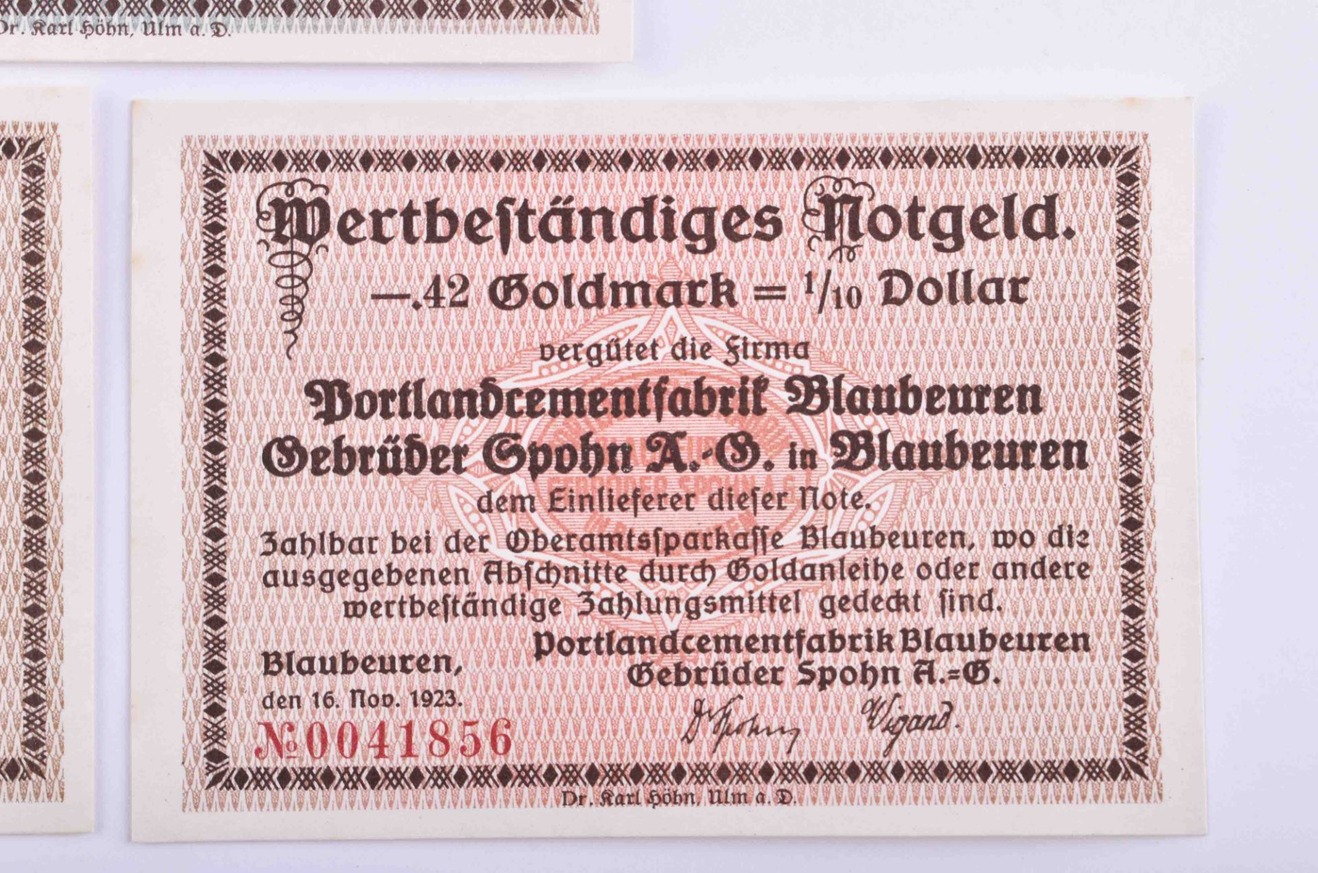 Emergency money Blaubeuren 1923 - Image 2 of 3