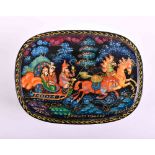 Lacquer box Russia 20th century