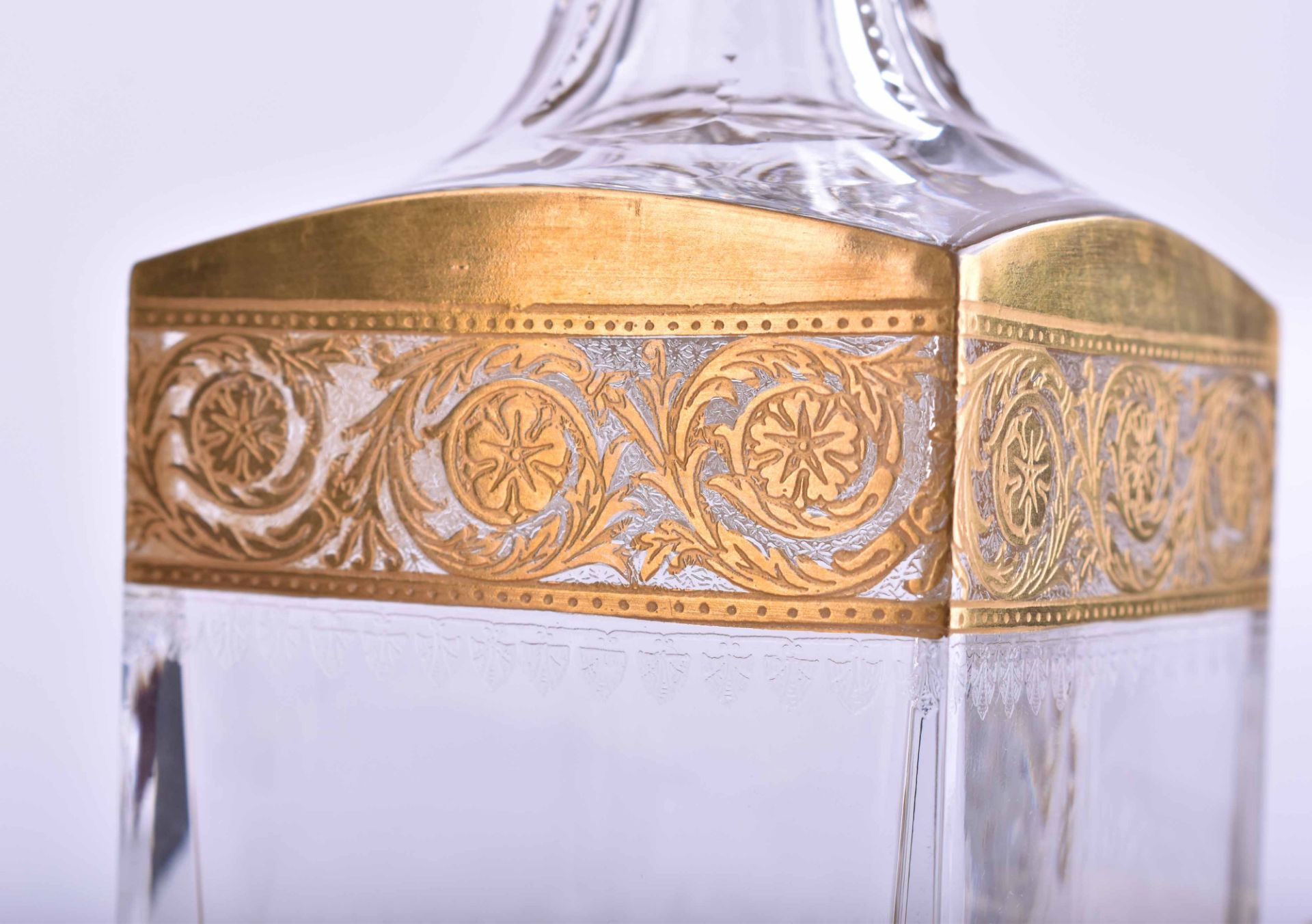 Liqueur carafe with 6 glasses Saint Louis - Image 3 of 5