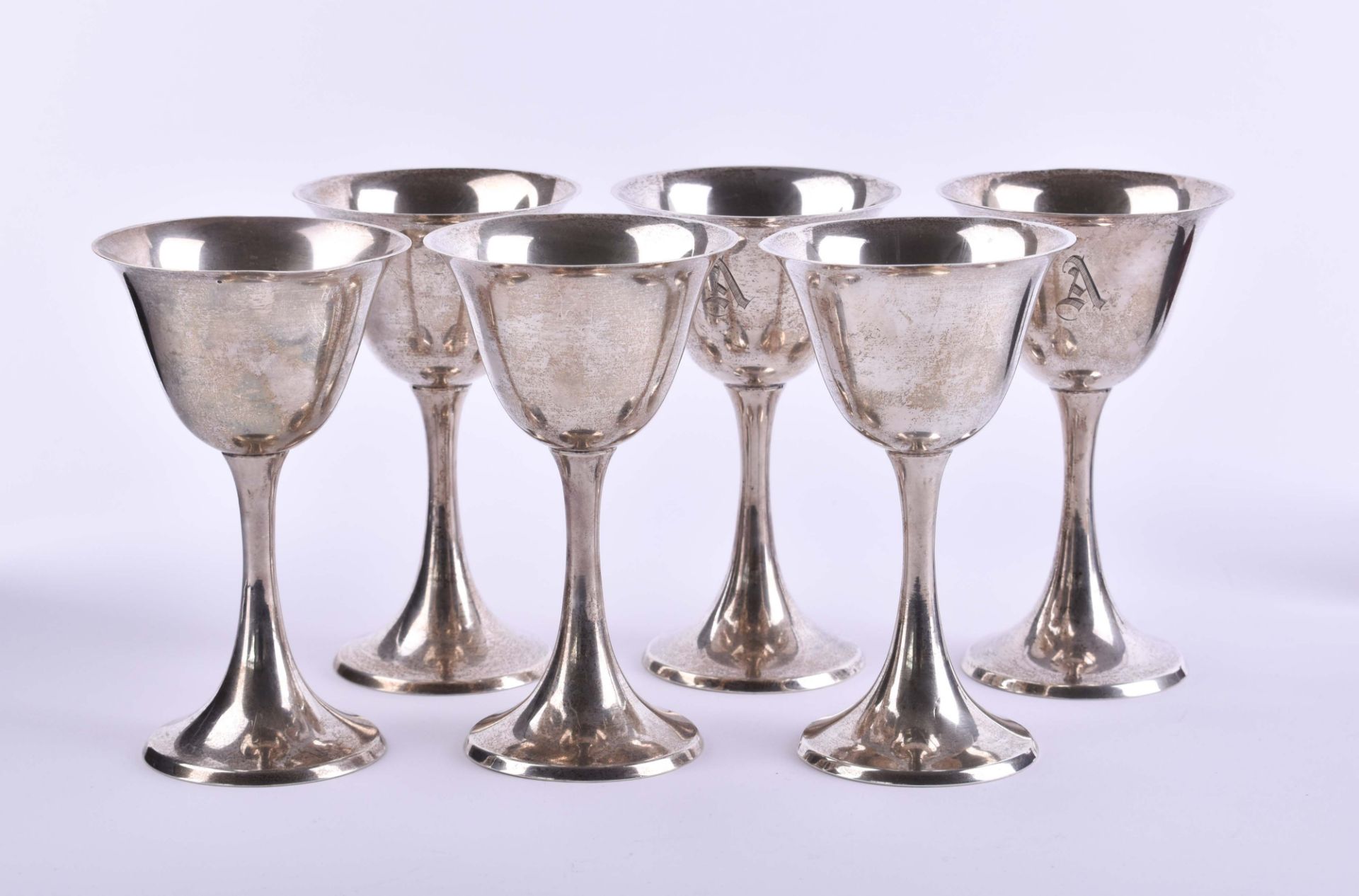 6 silver chalices 20th century - Bild 2 aus 4