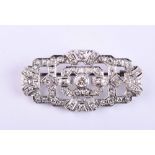 Art Deco diamond brooch France