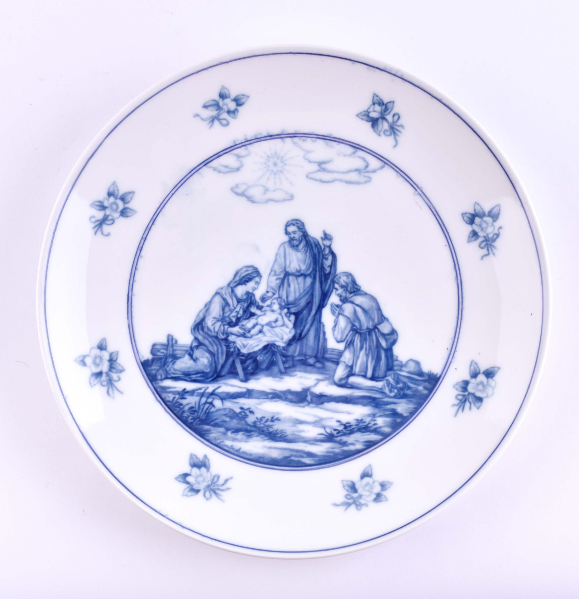 Christmas plate Meissen