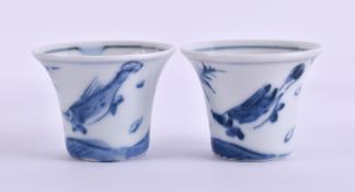 Pair of tea mugs China Ming dynasty