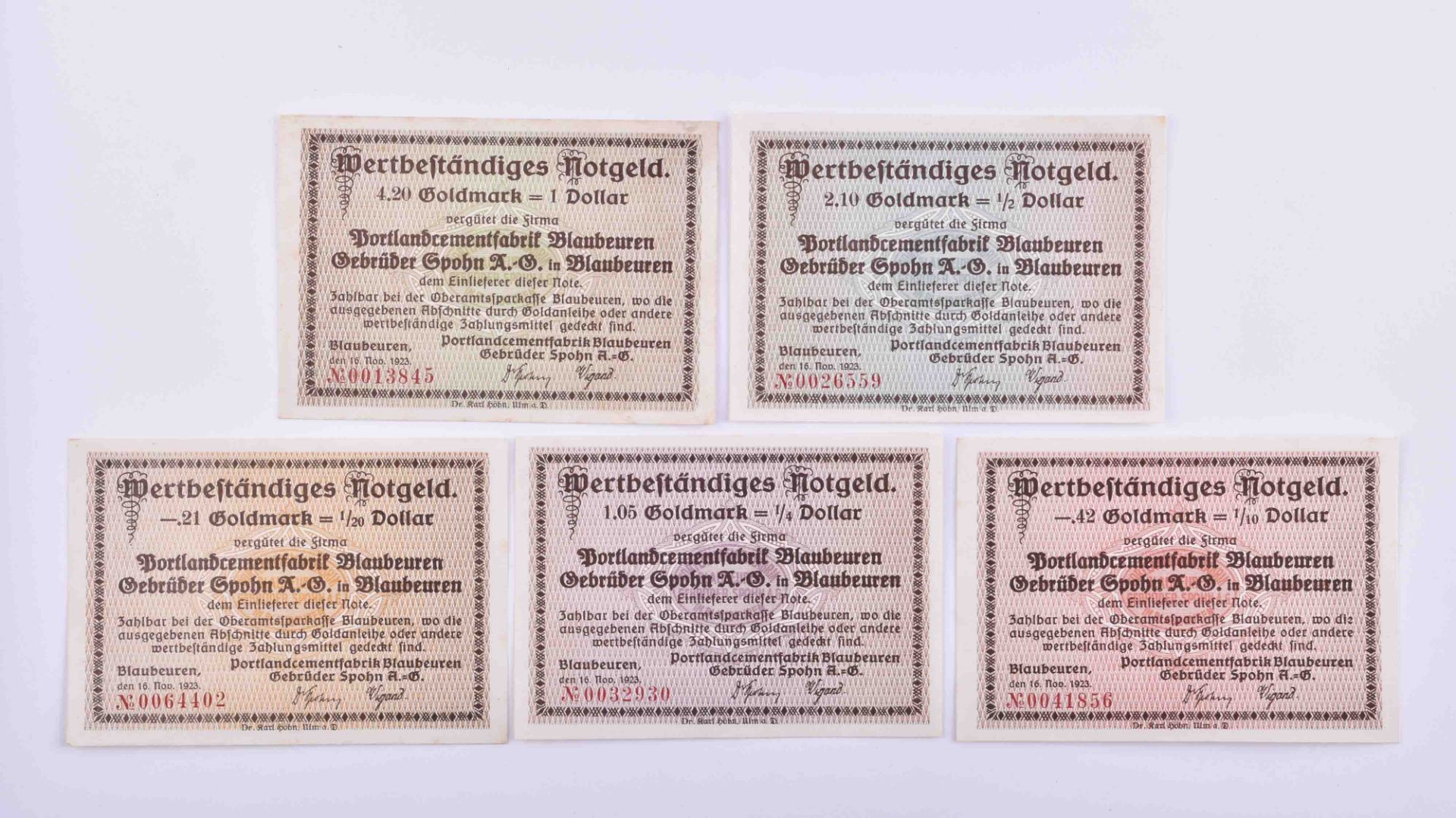 Emergency money Blaubeuren 1923