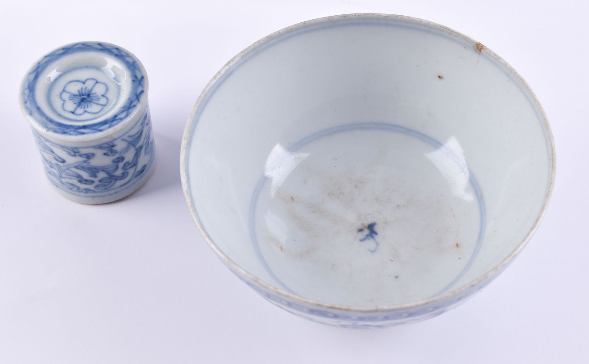 A group of porcelain Asian China Qing period - Bild 3 aus 5