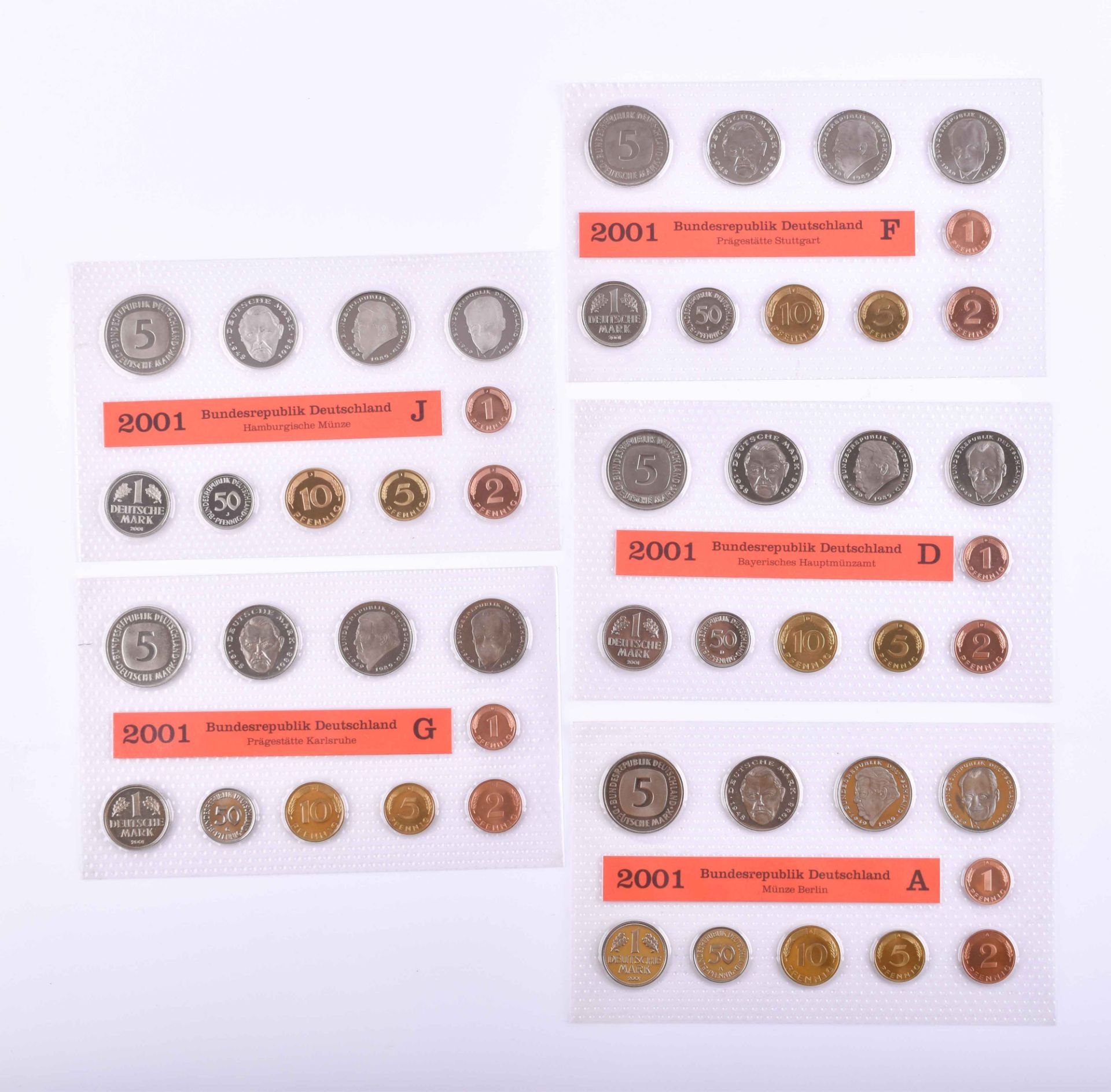 Federal Republic of Germany coin Set 2001