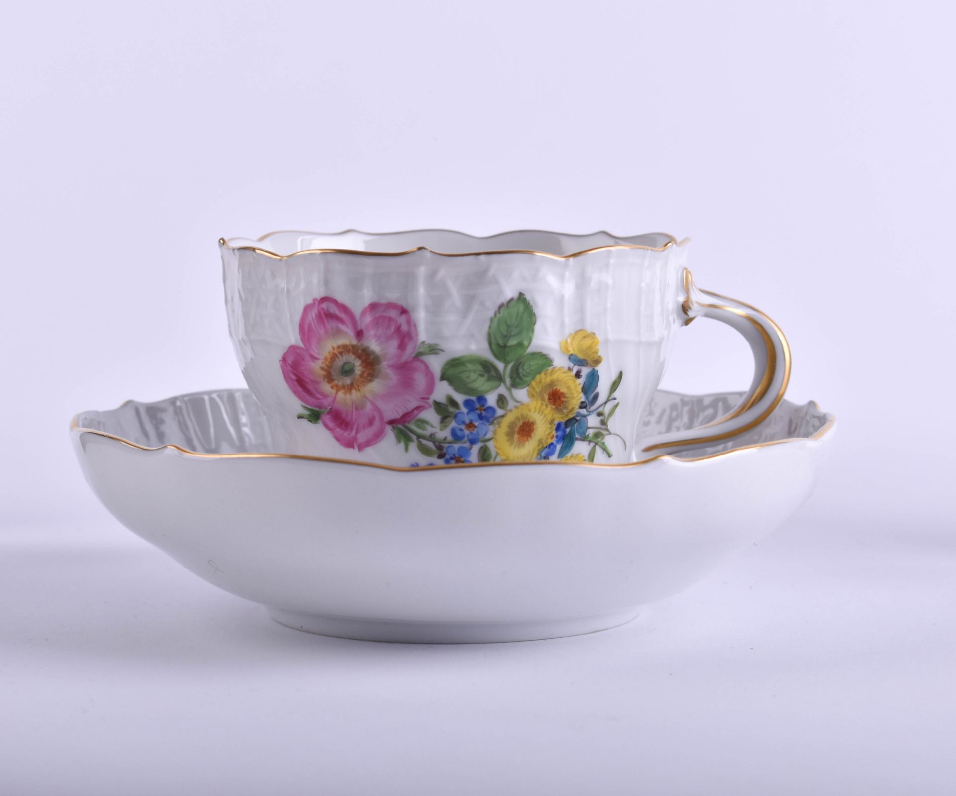 Coffee cup with saucer Meissen - Bild 2 aus 6