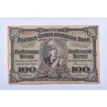 German African bank 100 Rupees1905