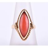 Ladies coral ring