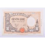 Italy 100 lire 1944