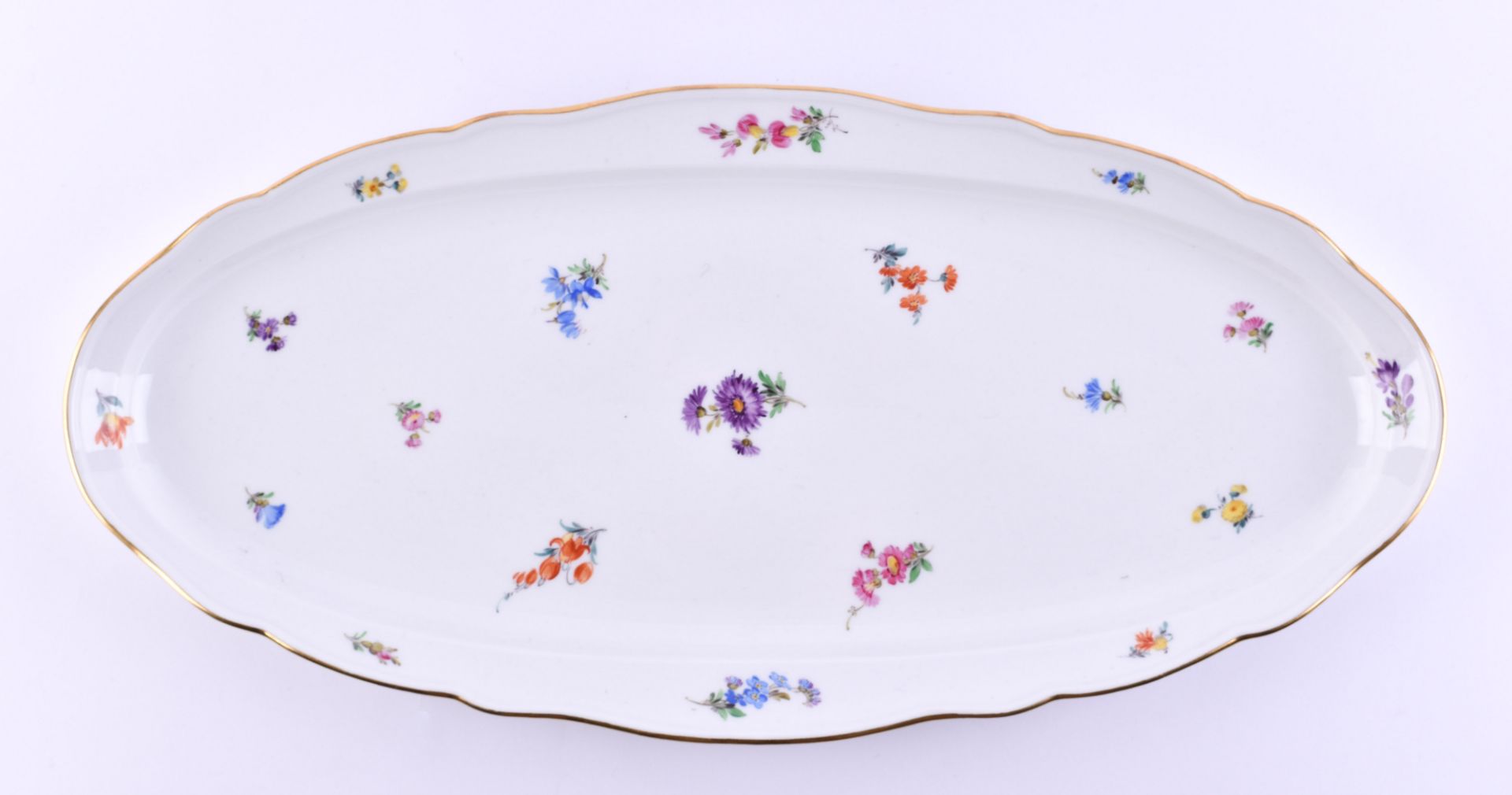 Large pike platter Meissen Knaufzeit