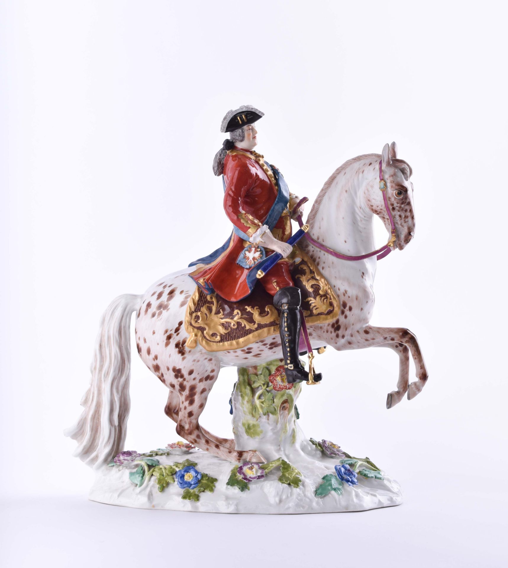 title: Equestrian statue of Friedrich August III. of Saxony, Meissen 19th century