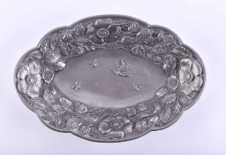 Art Nouveau pewter bowl