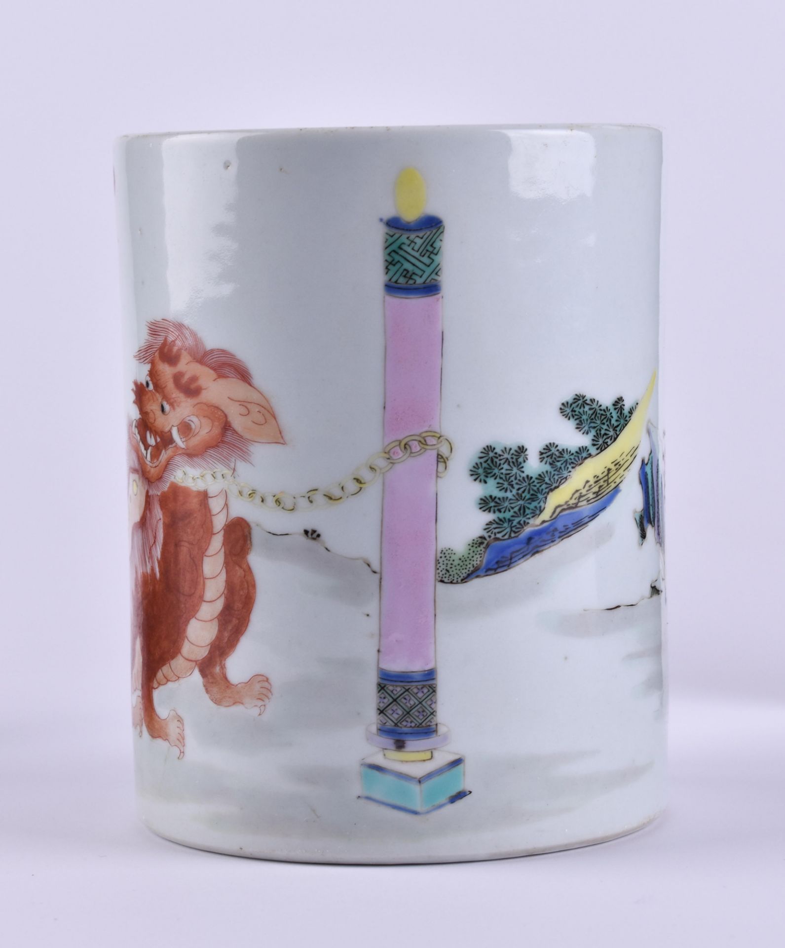  Brush pot China Qing dynasty - Image 2 of 5