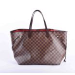 Louis Vuitton Neverfull MM Damier Schultertasche