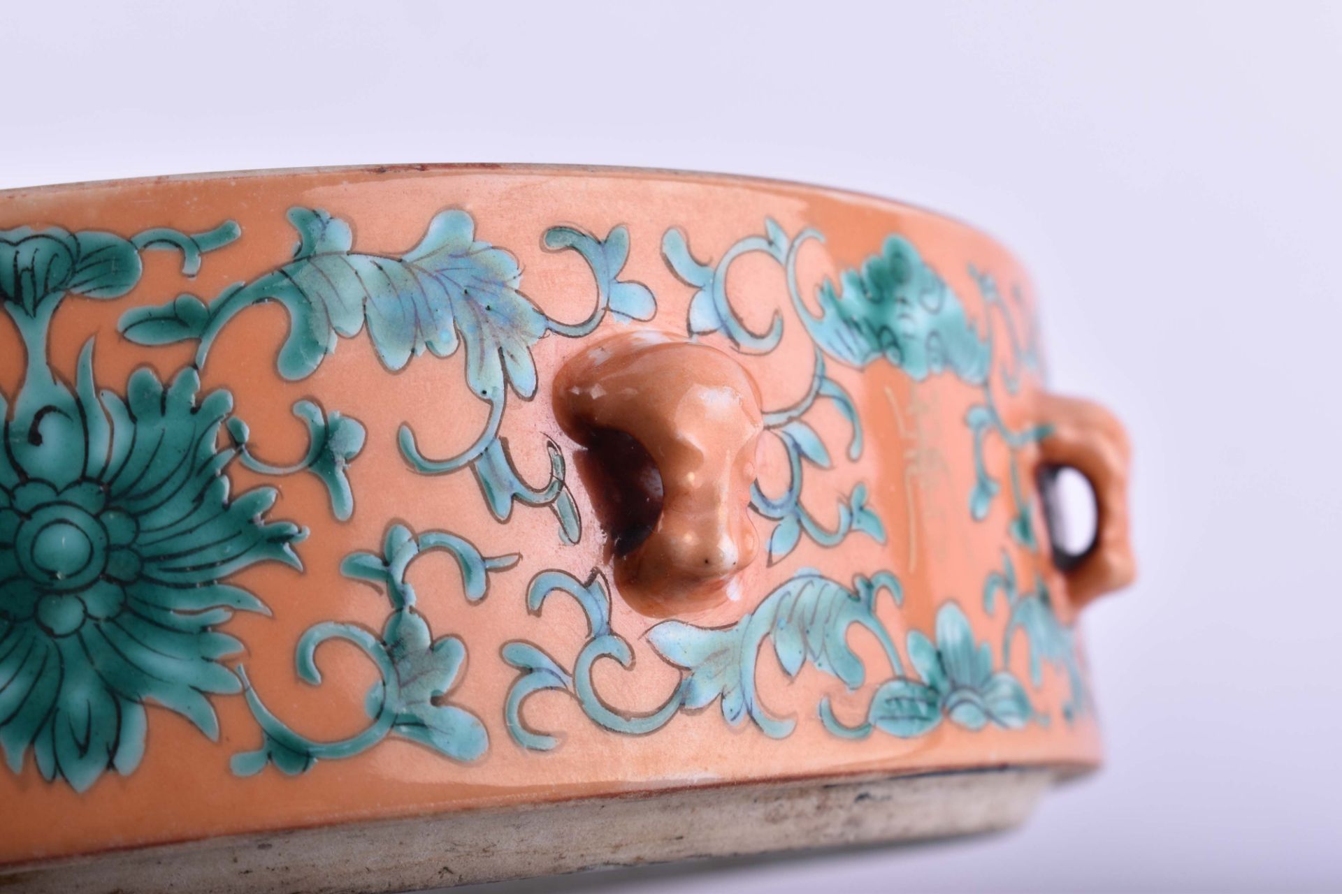  Famille Rose storage container China Qing dynasty - Image 5 of 6