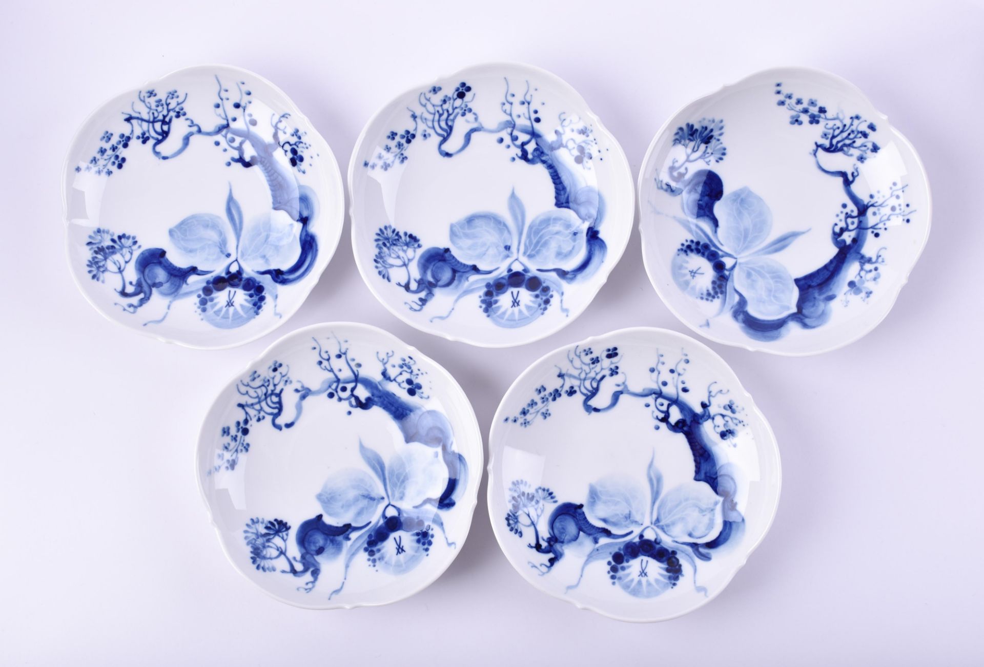  5 plates Meissen