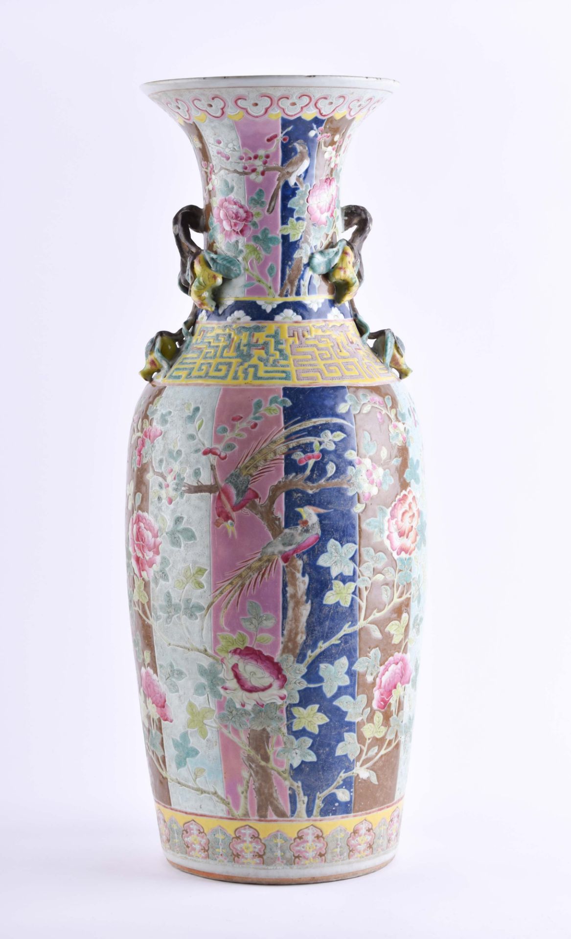  Floor vase China Qing dynasty 19th century - Image 3 of 7