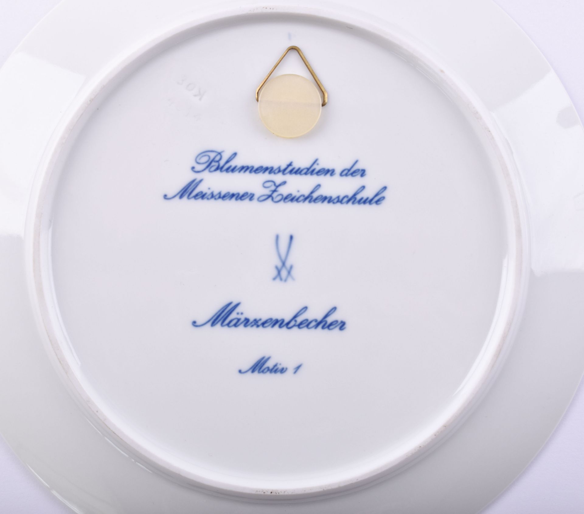 two wall plates Meissen - Image 3 of 7