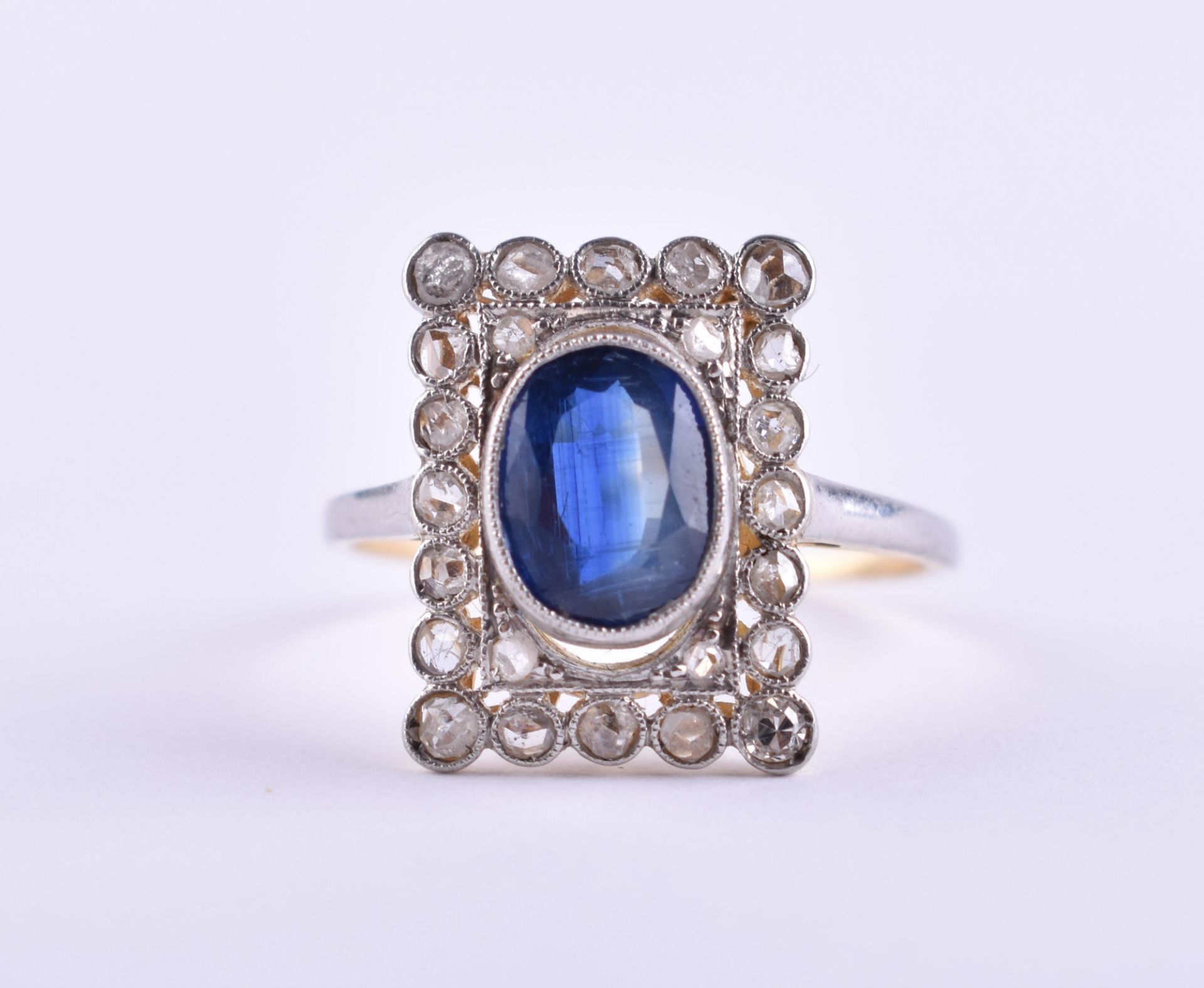 Saphir Brillant Ring 