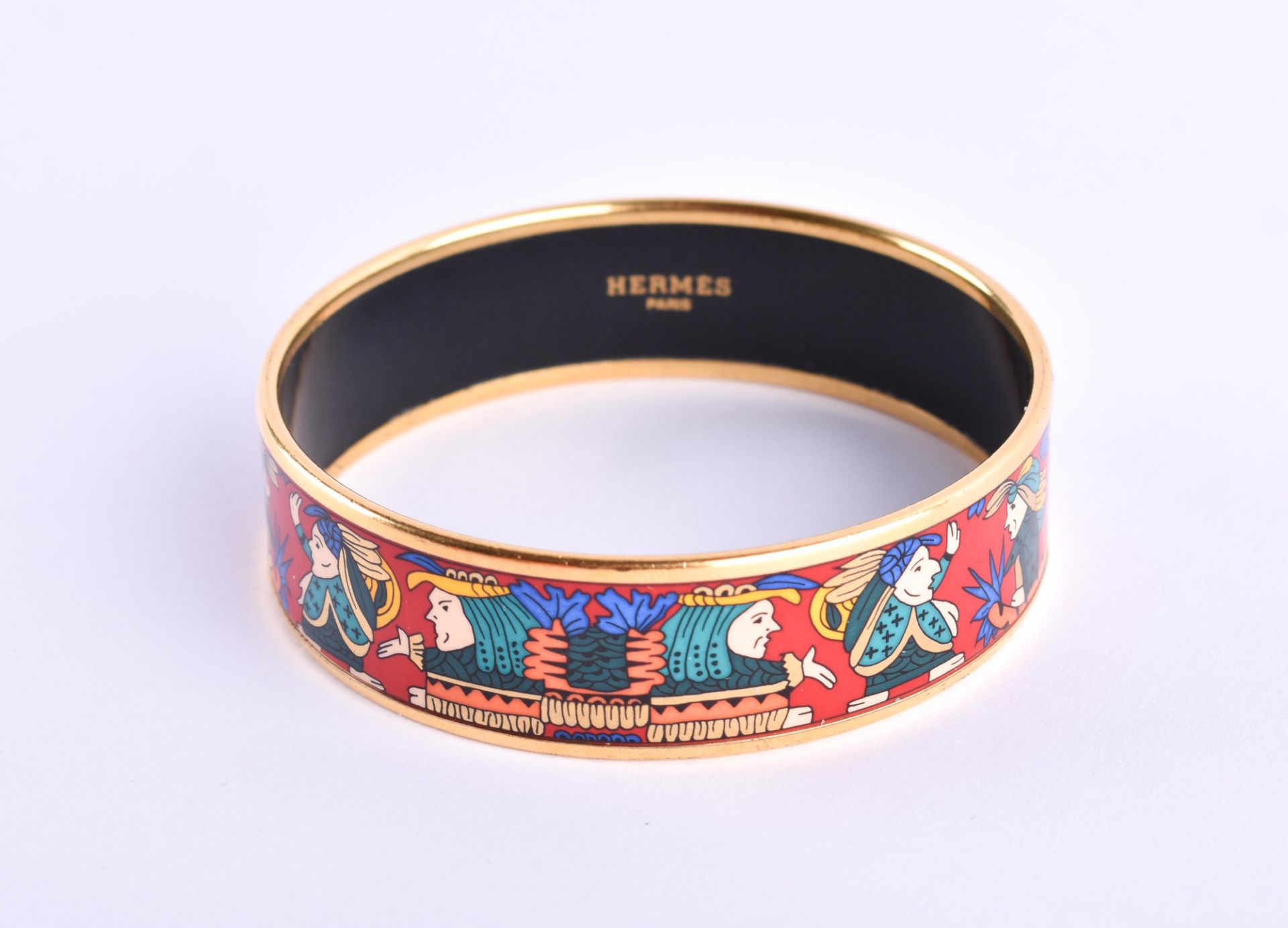  Vintage enamel bangle Hermes Paris