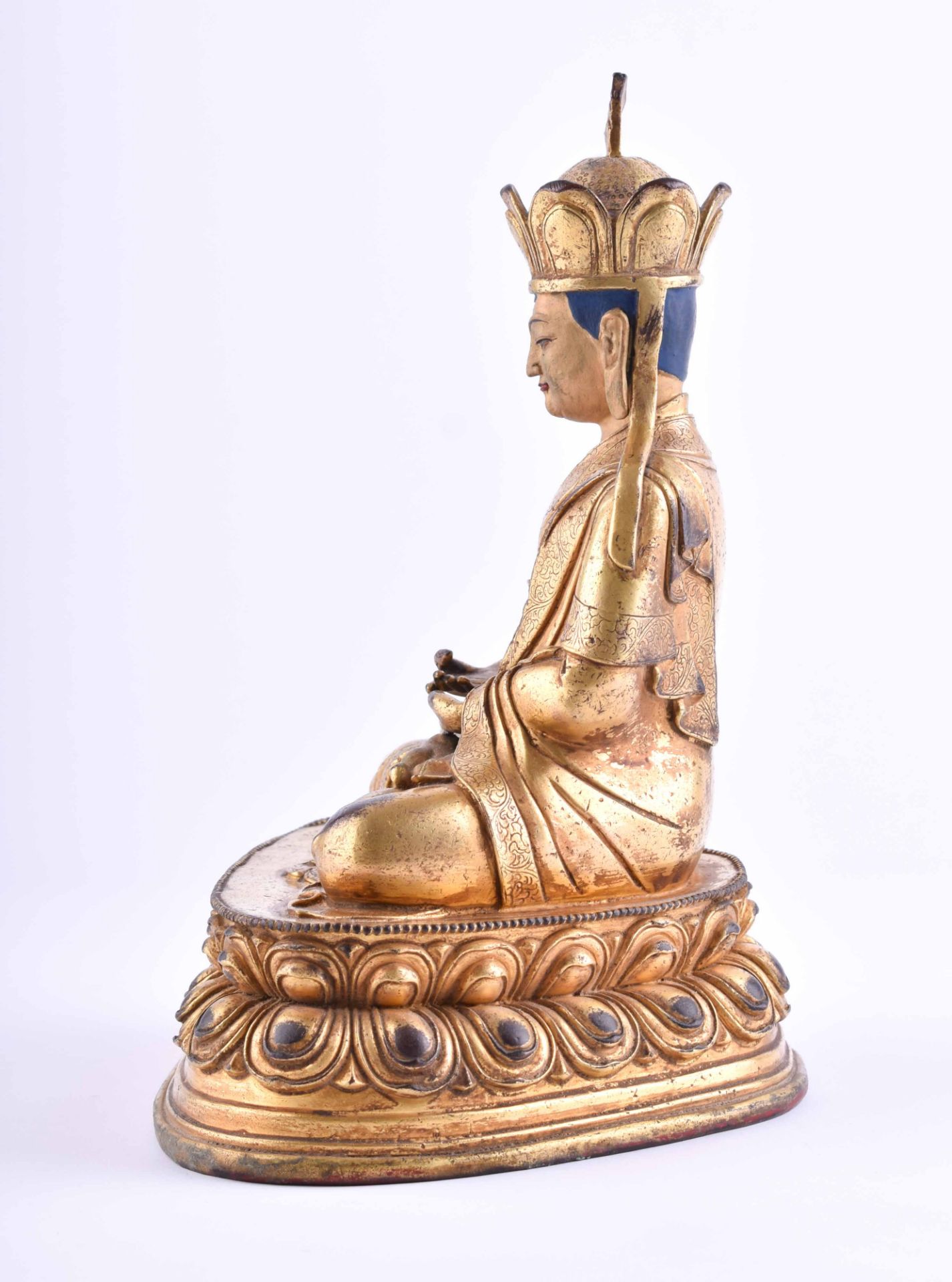  Figure of a Lama, Tibet 18th /19th century - Image 2 of 6