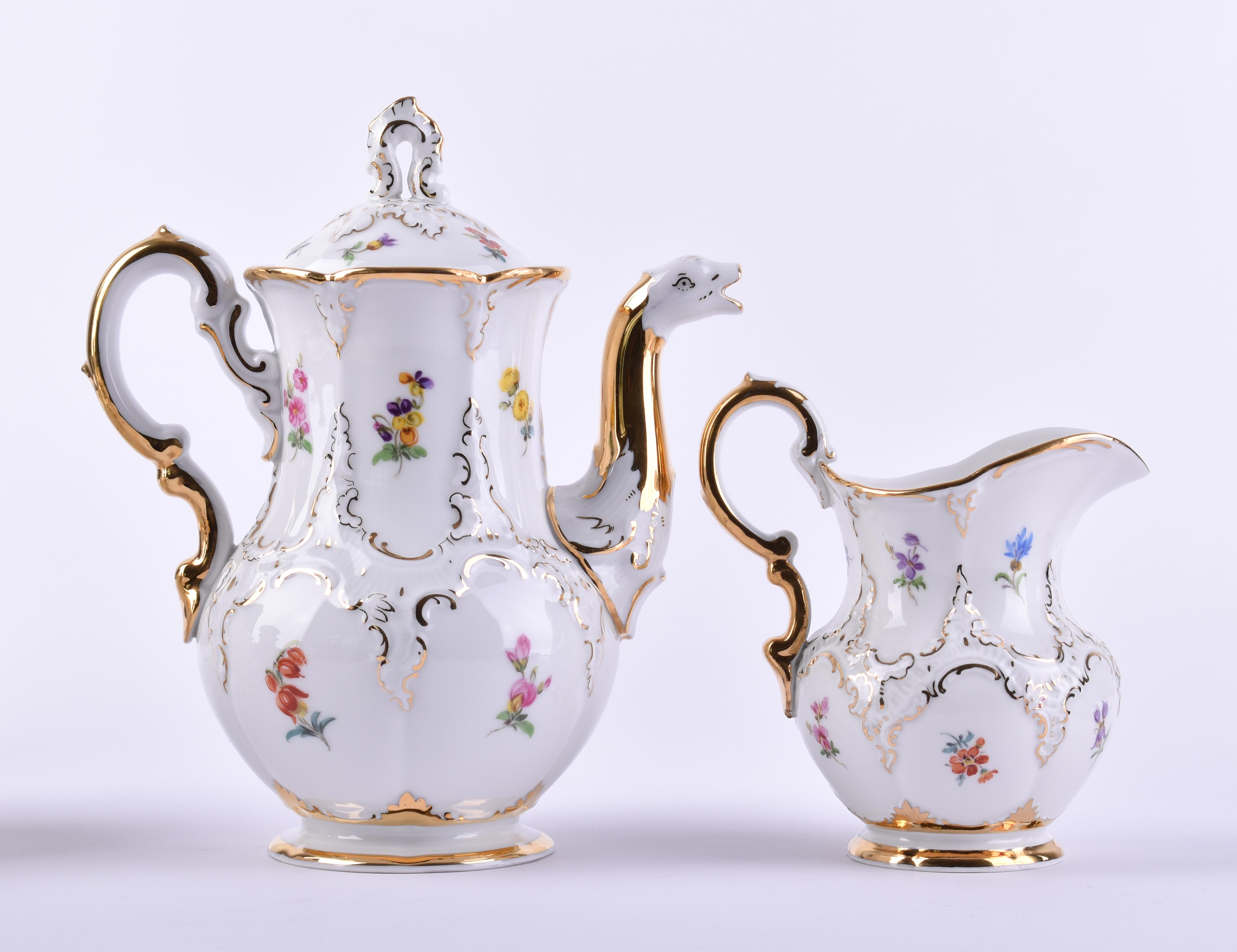  Mocha service Meissen B-shape - Image 2 of 5