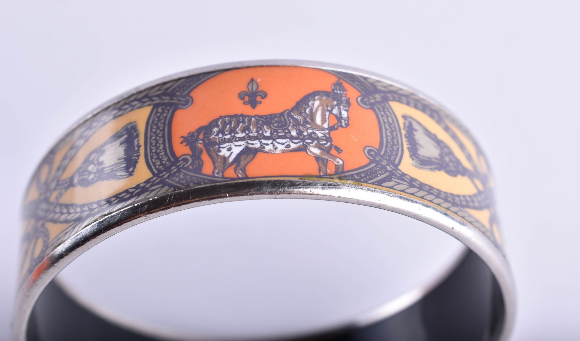  Vintage enamel bangle Hermes Paris - Image 3 of 5