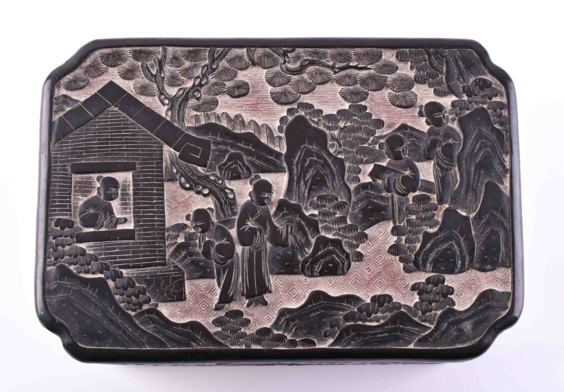  Lacquer box China, probably Qing dynasty 18th century - Image 4 of 6