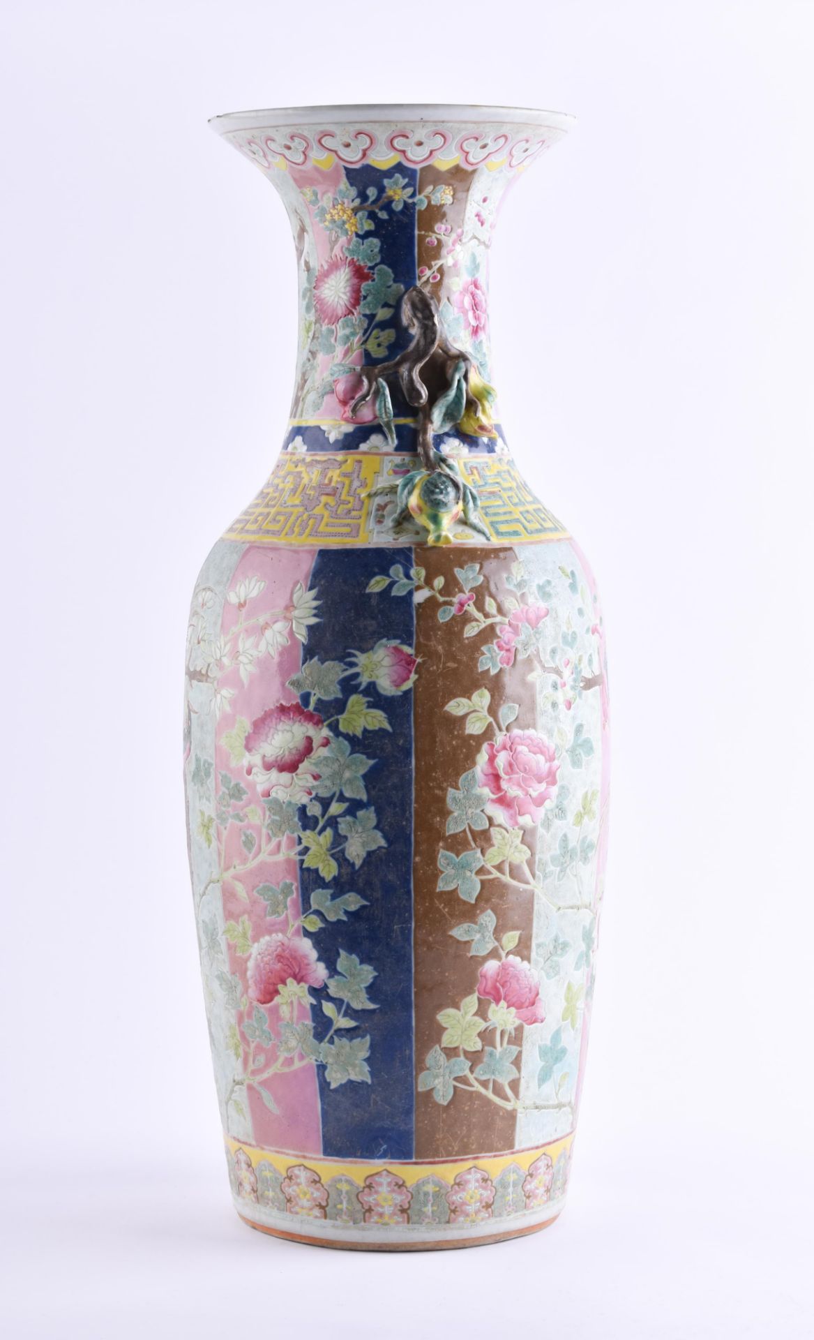  Floor vase China Qing dynasty 19th century - Image 2 of 7