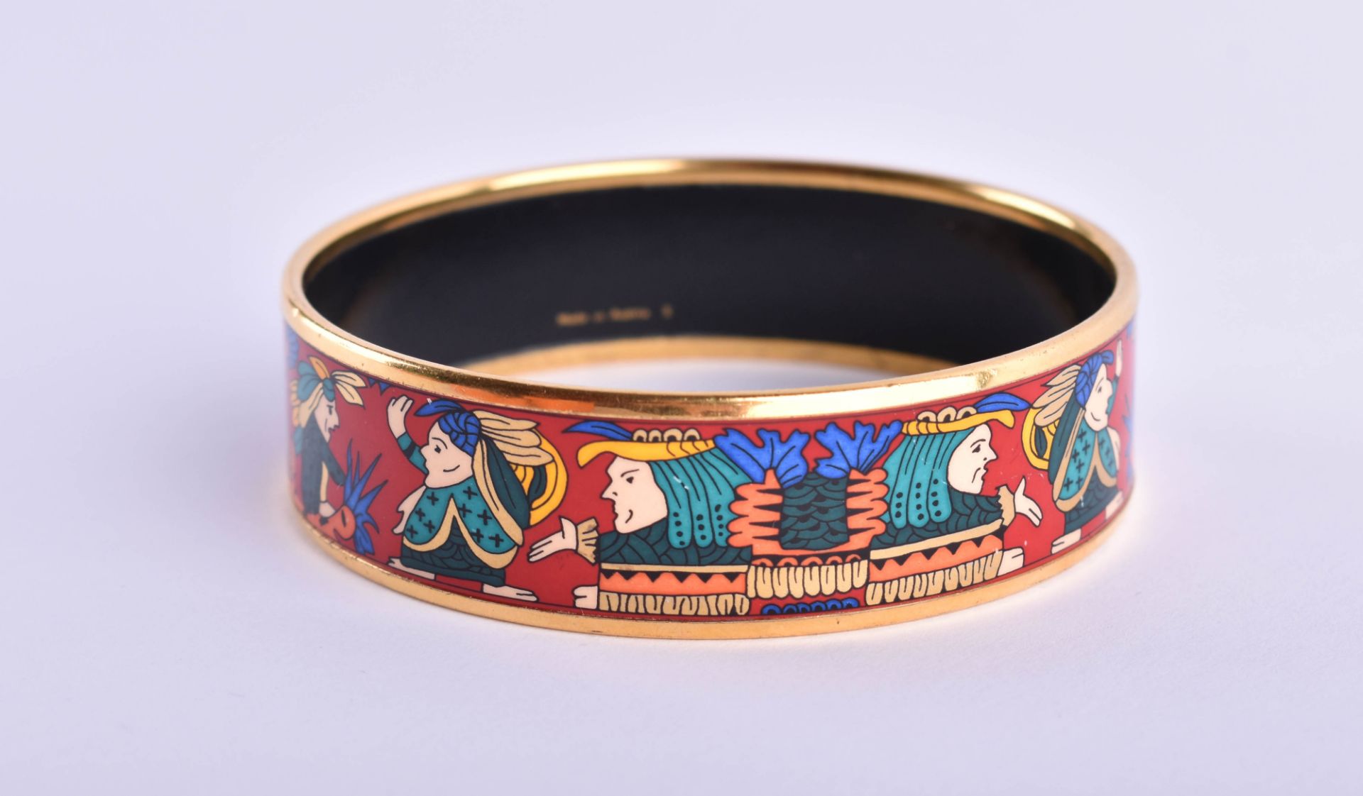  Vintage enamel bangle Hermes Paris - Image 3 of 6