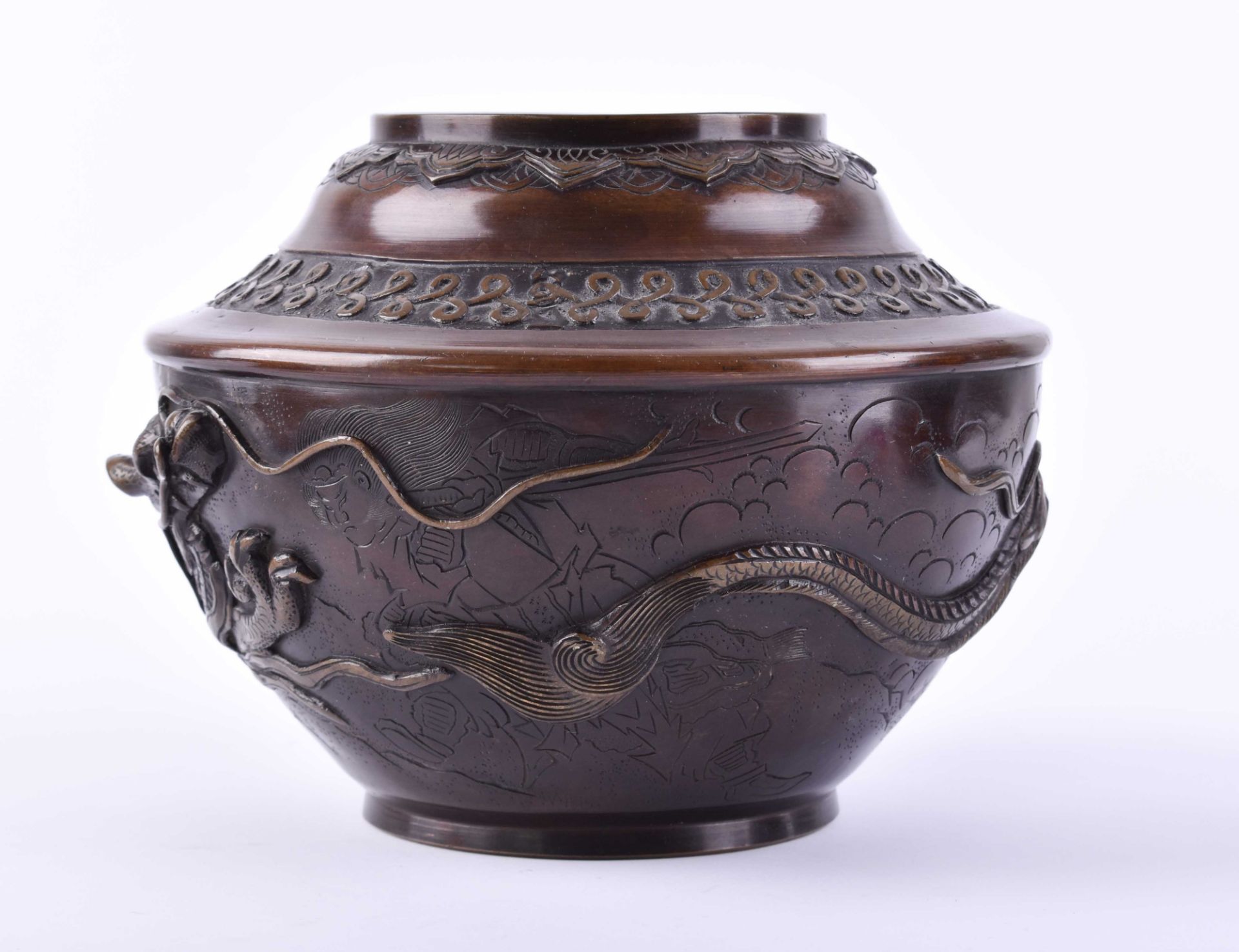  Bronze vessel from Japan Meiji period - Image 2 of 7