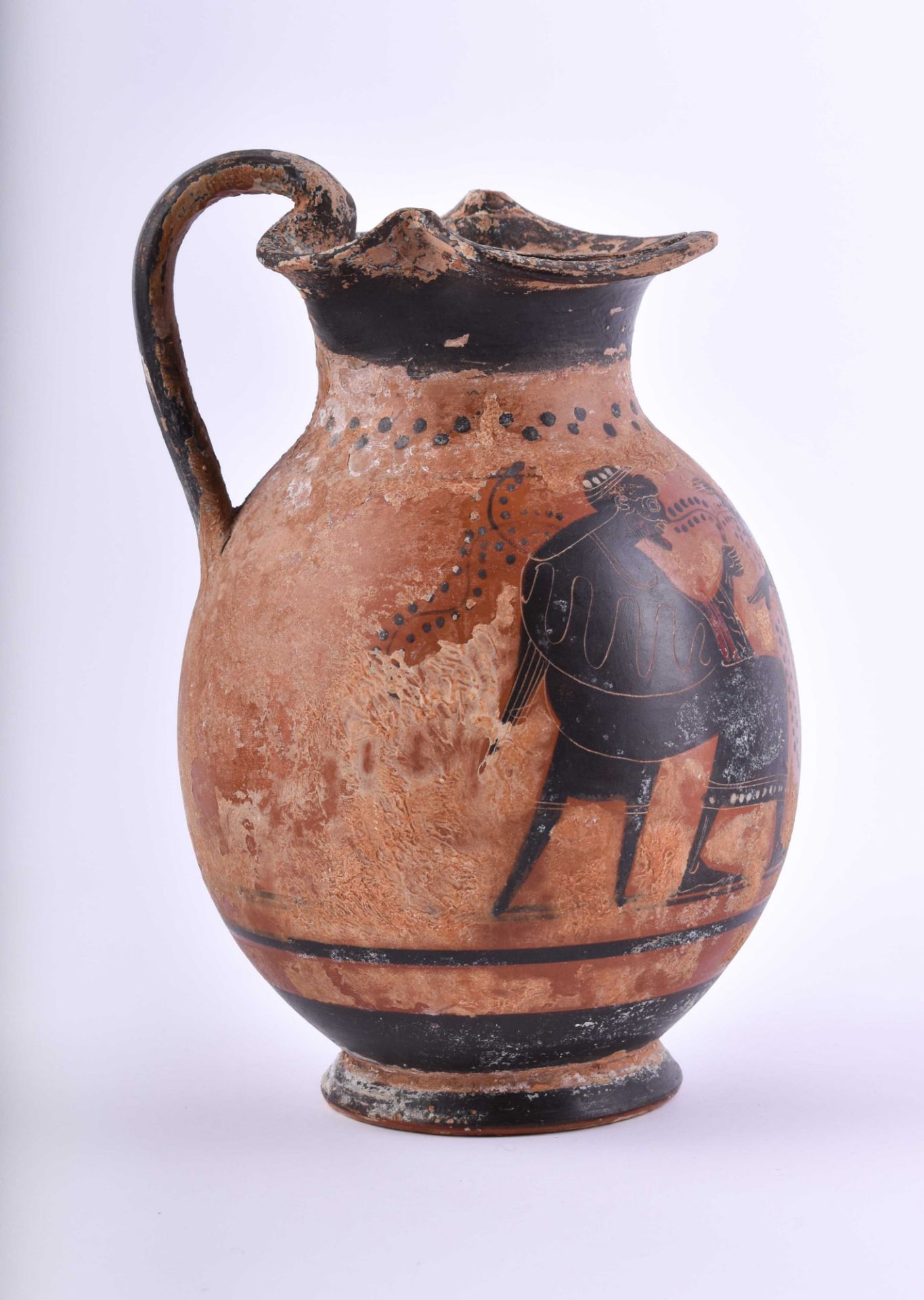 griechischer Henkelkrug wohl antik - spätantik  - Bild 2 aus 8