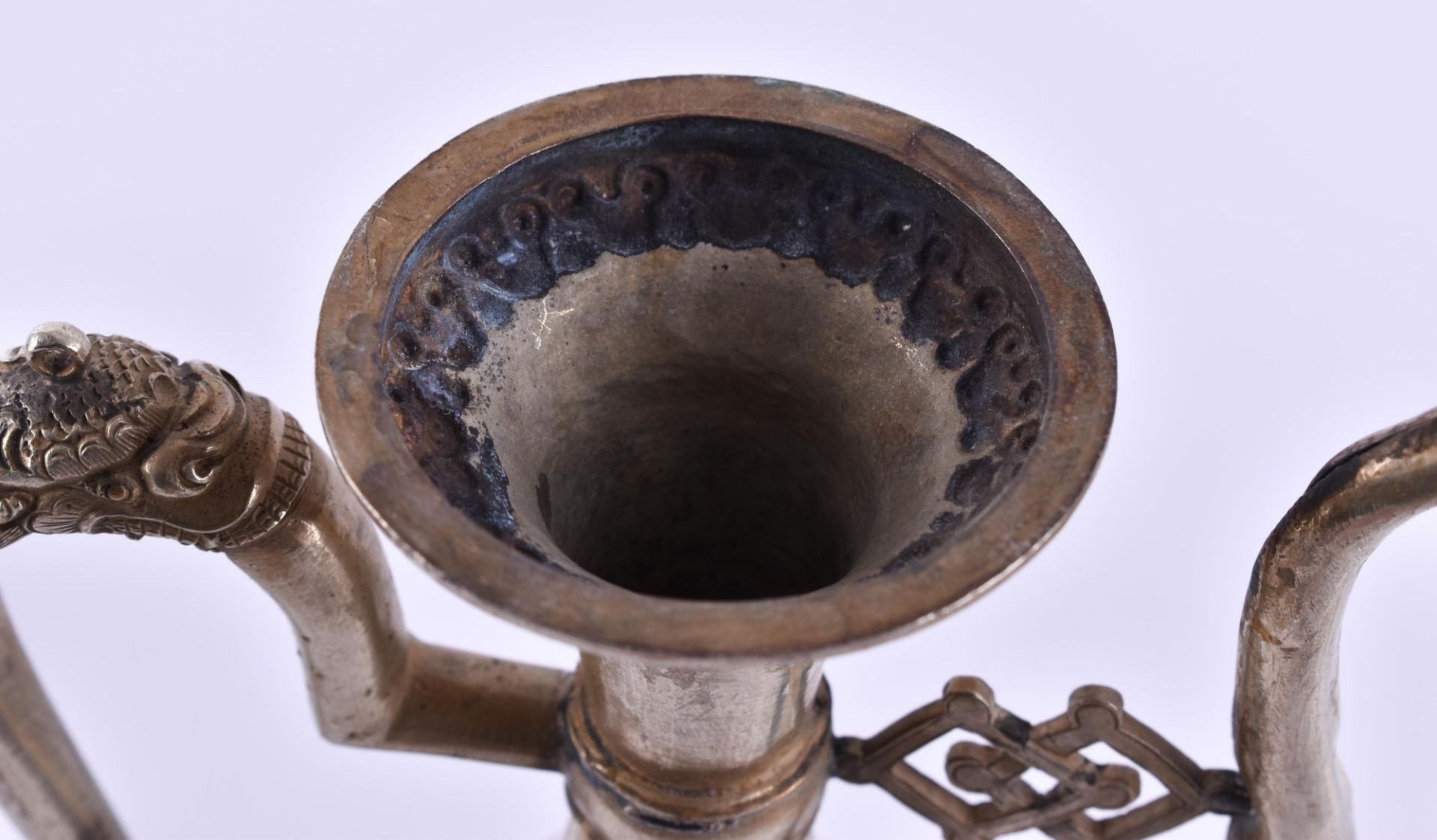  Silver pot Tibet 19th century - Image 4 of 5