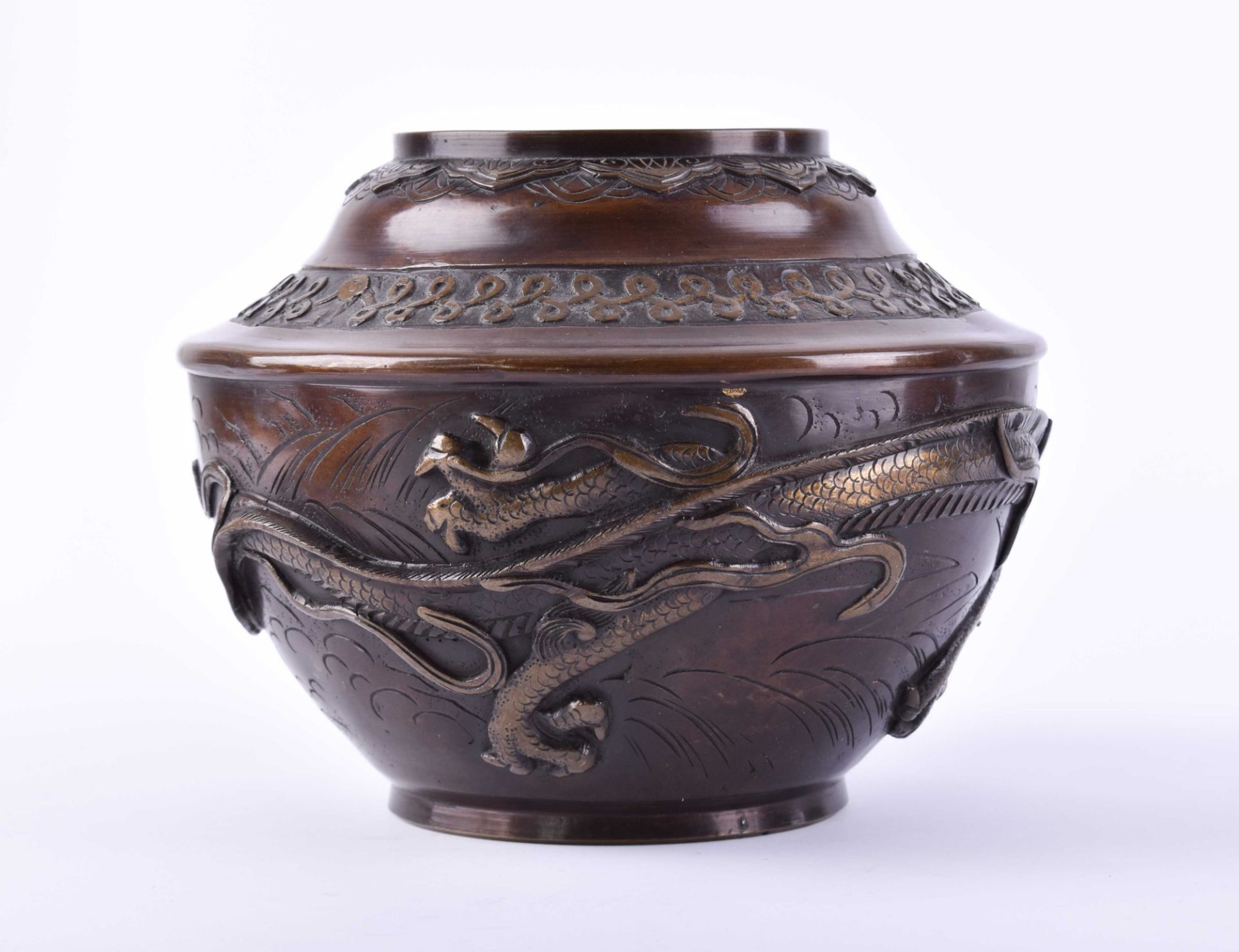  Bronze vessel from Japan Meiji period - Image 4 of 7