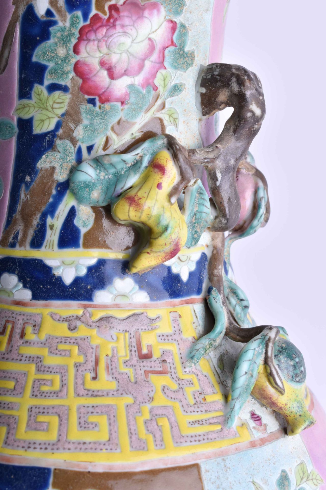  Floor vase China Qing dynasty 19th century - Image 4 of 7